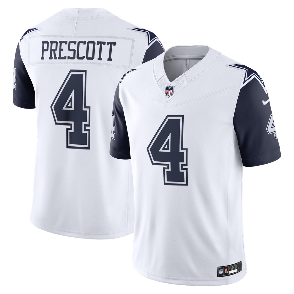 Dallas Cowboys Dak Prescott Nike Team Vapor F.U.S.E. Stitched Limited Jersey - Navy