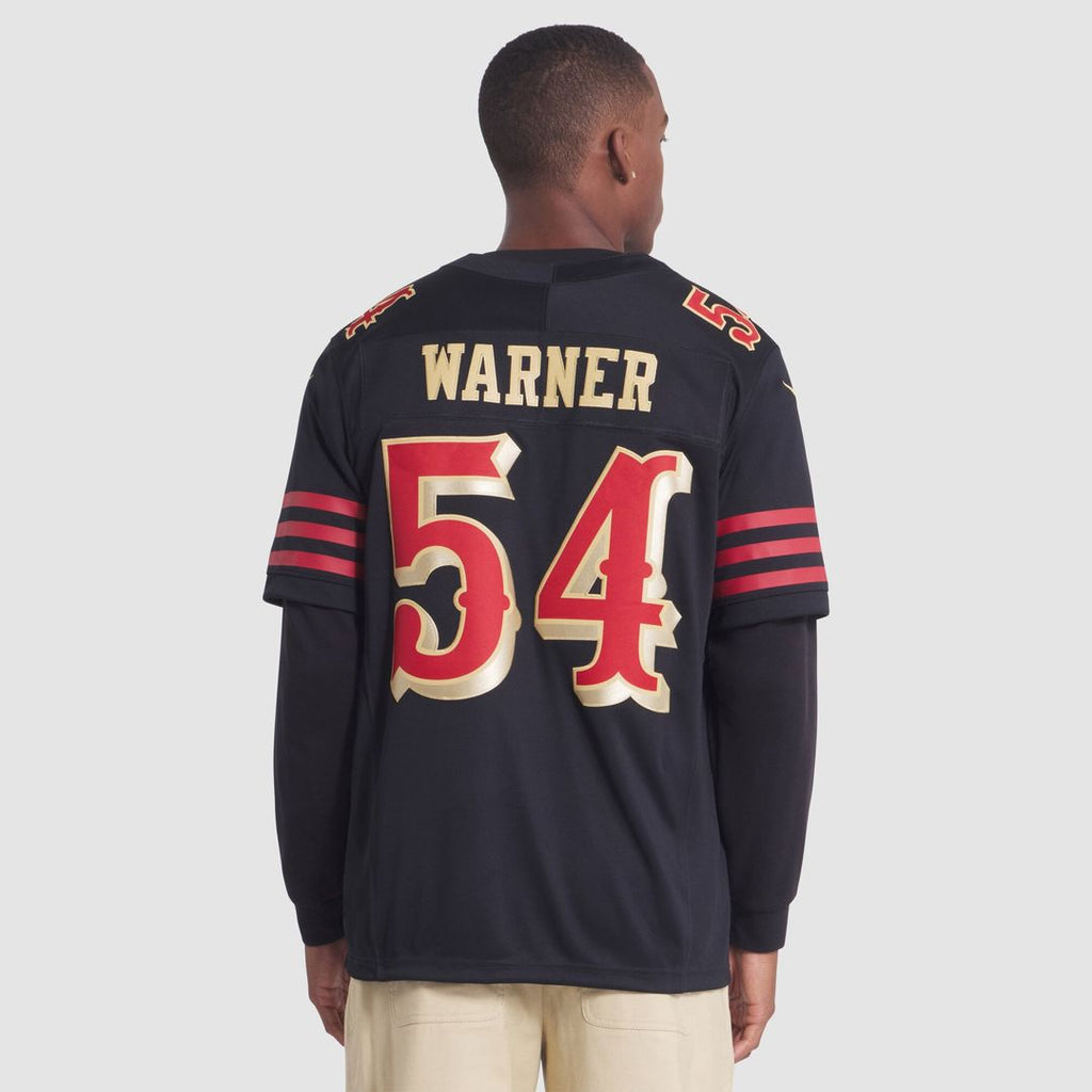 San Francisco 49ers Fred Warner Nike Rivalries Collection Stitched Limited Jersey - Black