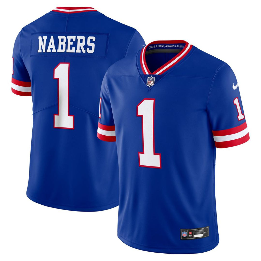New York Giants Malik Nabers Nike Alternate 2 Legacy Vapor Untouchable Limited Jersey - Royal