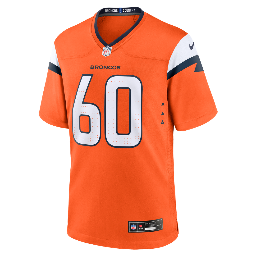 Denver Broncos Luke Wattenberg Nike Team Game Jersey - Orange
