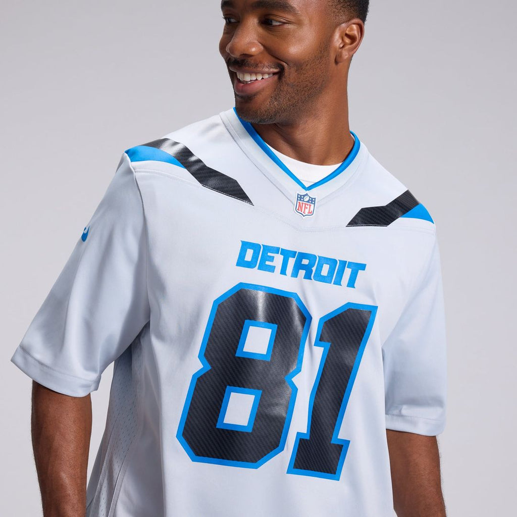 Detroit Lions Calvin Johnson Nike 2026 Rivalries Collection Game Jersey - Silver