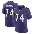 Baltimore Ravens John Simpson Nike Team Game Jersey - Purple