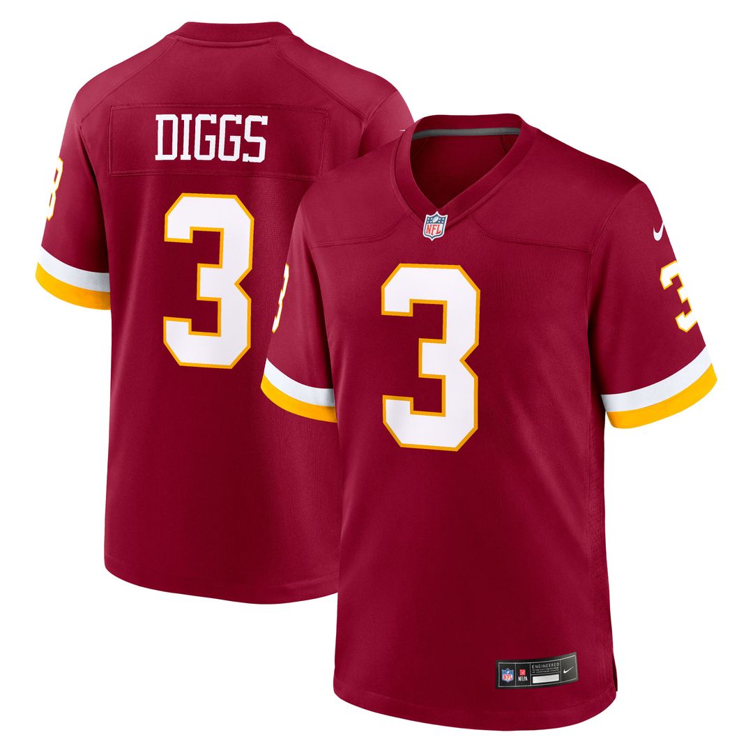 Washington Commanders Stefon Diggs Nike Game Jersey - Burgundy