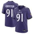 Baltimore Ravens Trey Hendrickson Nike Team Game Jersey - Purple