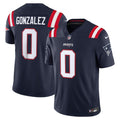 New England Patriots Christian Gonzalez Nike Team Vapor F.U.S.E. Stitched Limited Jersey - Navy