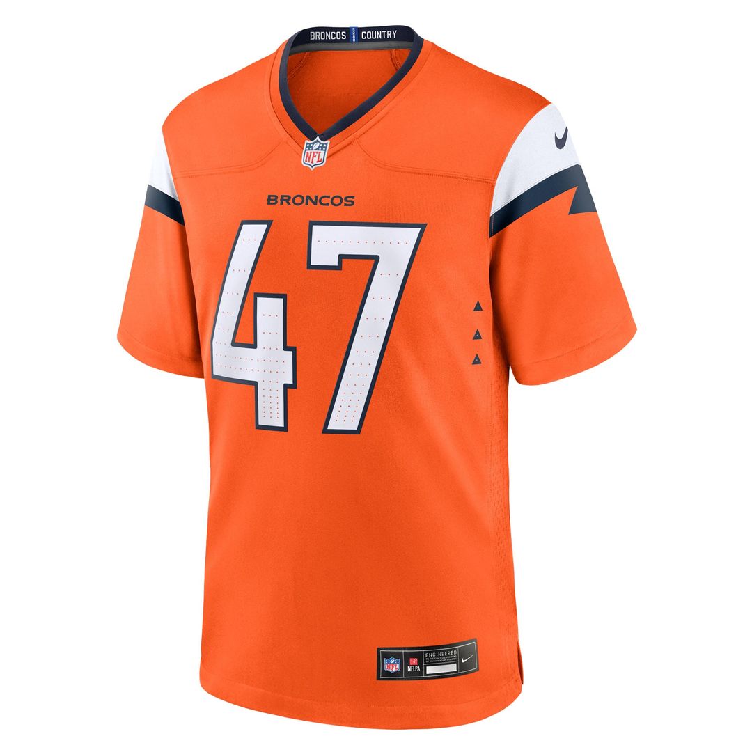 Denver Broncos Karene Reid Nike Team Game Jersey - Orange