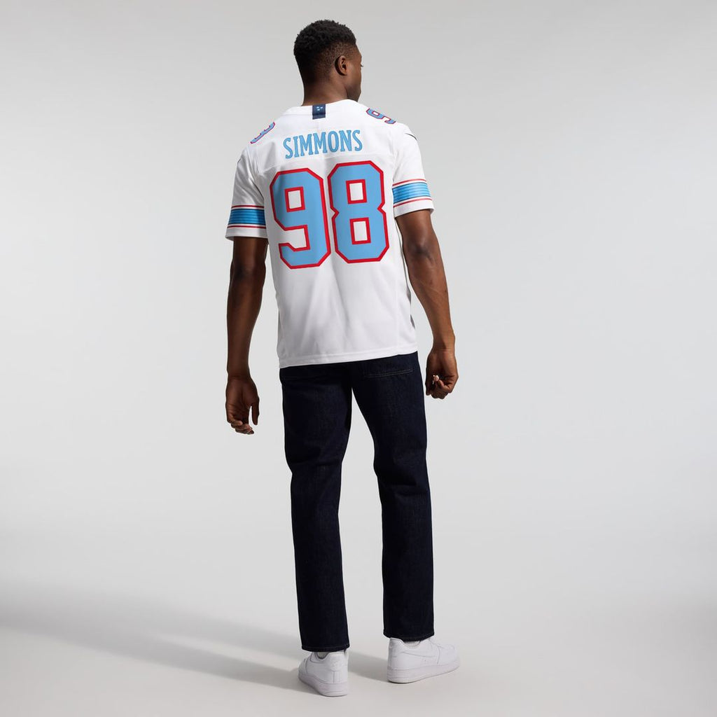 Tennessee Titans Jeffery Simmons Nike Vapor F.U.S.E. Stitched Limited Jersey - White