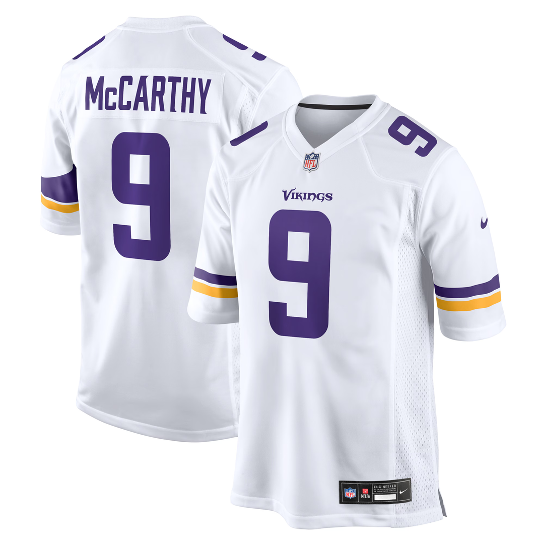 Minnesota Vikings J.J. McCarthy Nike 2nd Alternate Player Game Jersey - Purple