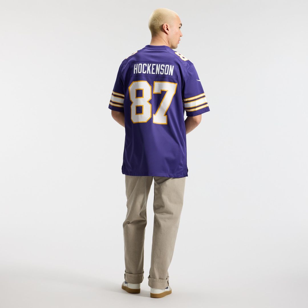 Minnesota Vikings T.J. Hockenson Nike Classic Player Game Jersey - Purple