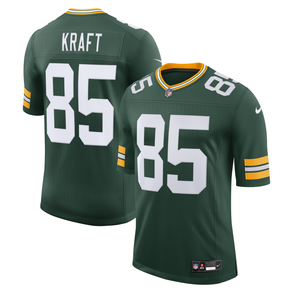 Green Bay Packers Tucker Kraft Nike Vapor Untouchable Stitched Limited Jersey - Green