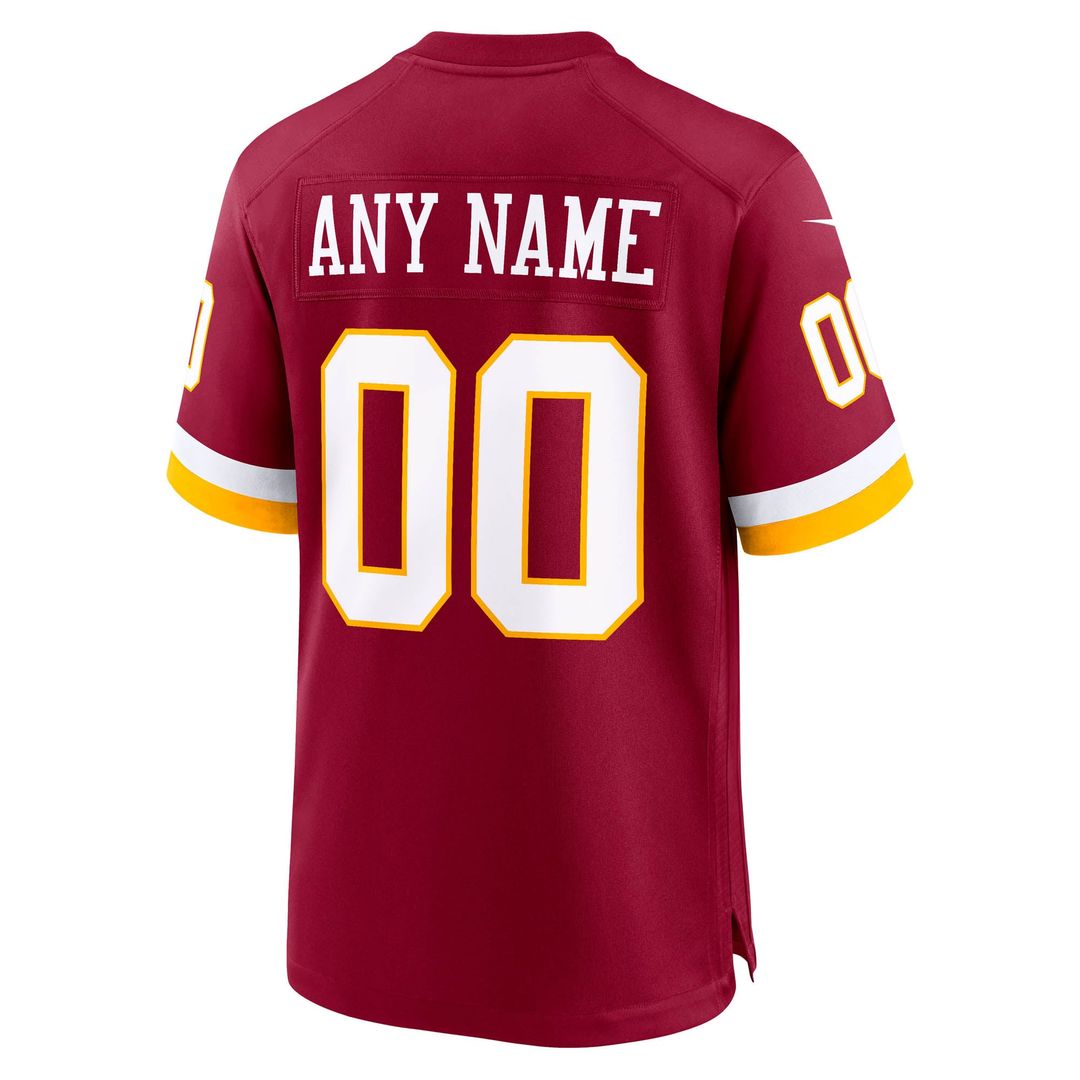 Washington Commanders Nike Custom Game Jersey - Burgundy