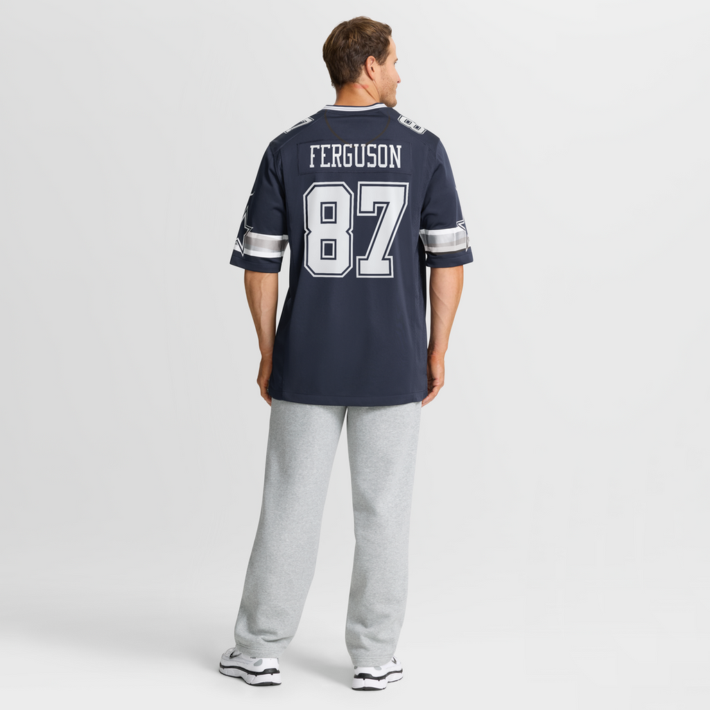 Dallas Cowboys Jake Ferguson Nike Team Game Jersey - Navy