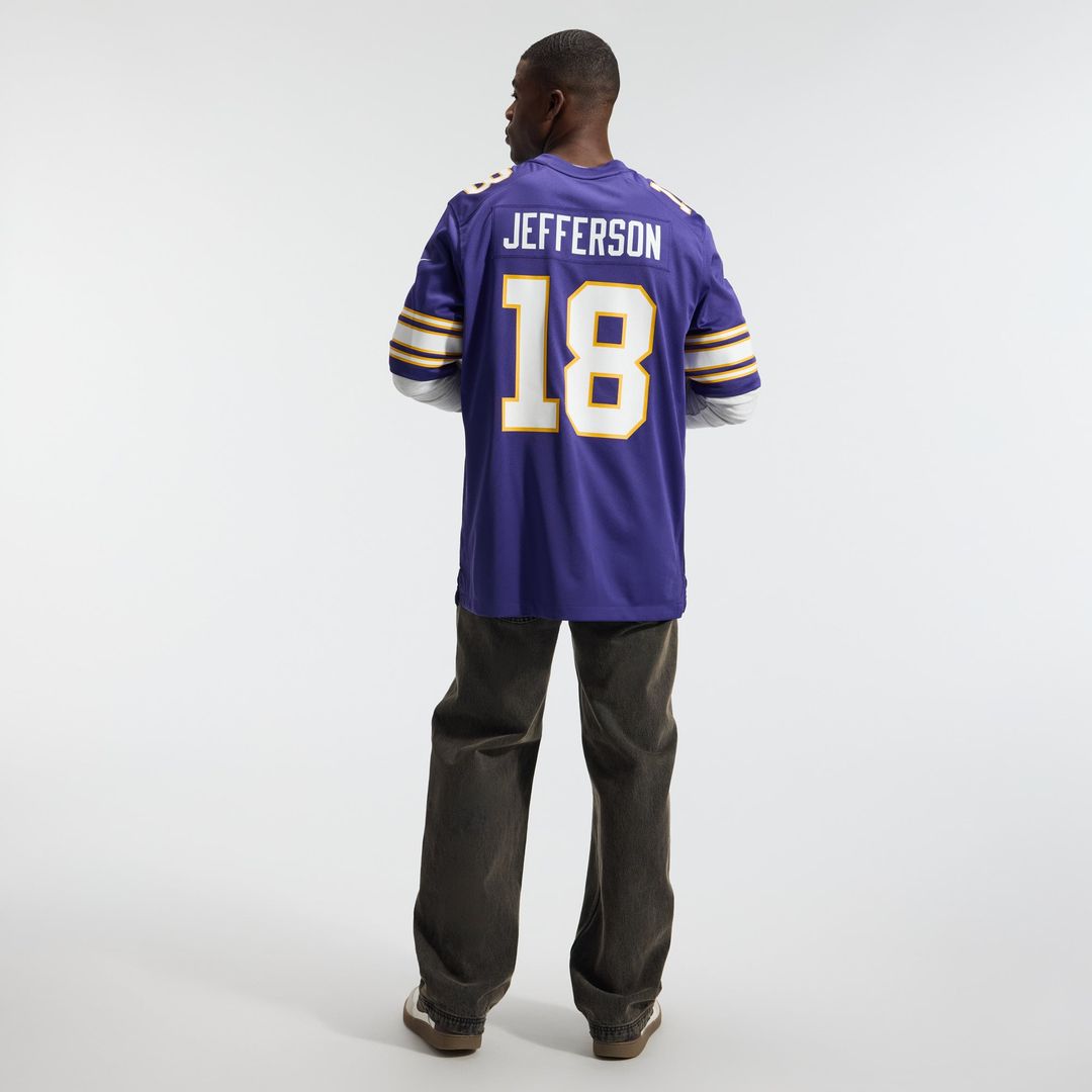 Minnesota Vikings Justin Jefferson Nike Classic Player Game Jersey - Purple