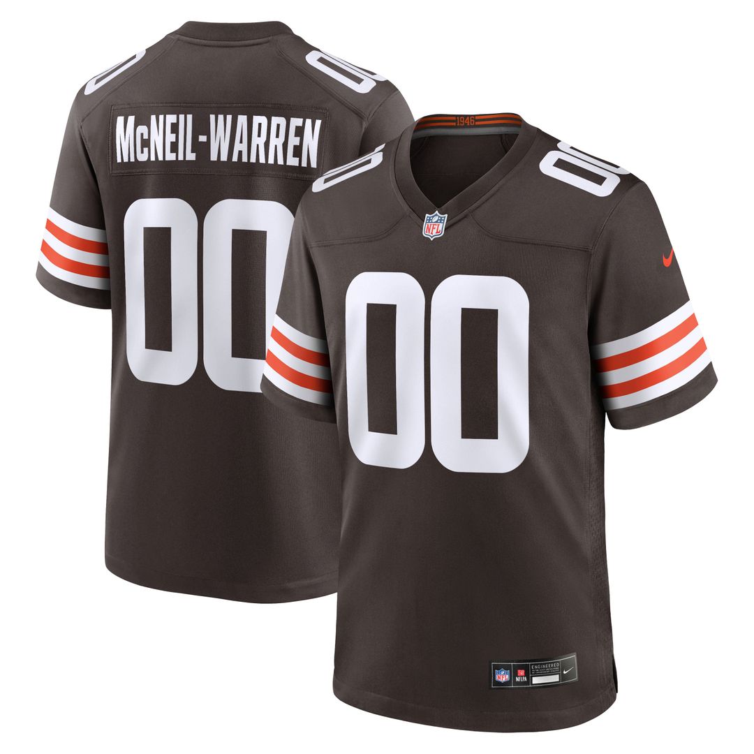 Cleveland Browns Emmanuel McNeil-Warren Nike Game Jersey - Brown