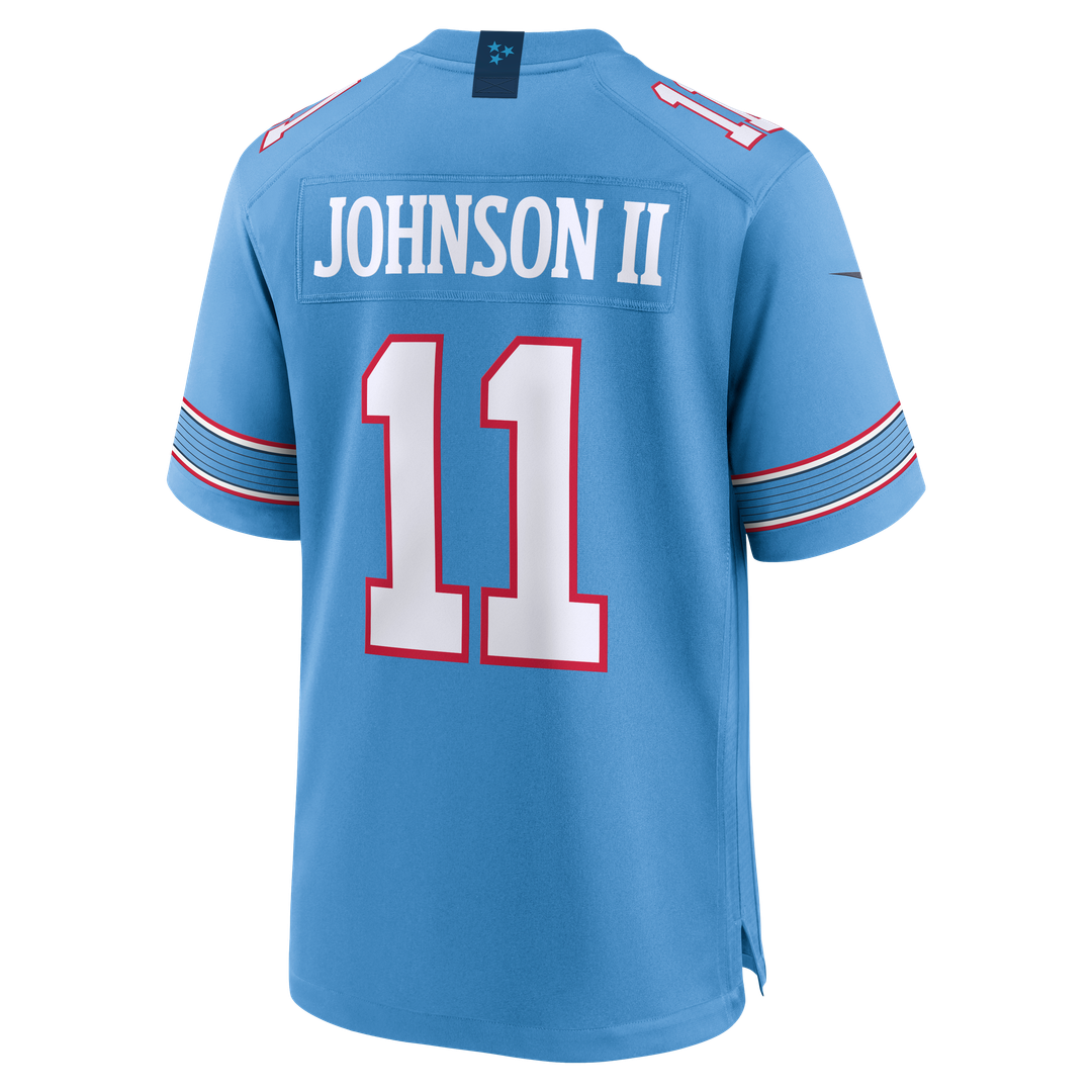 Tennessee Titans Jermaine Johnson II Nike Team Game Jersey - Light Blue