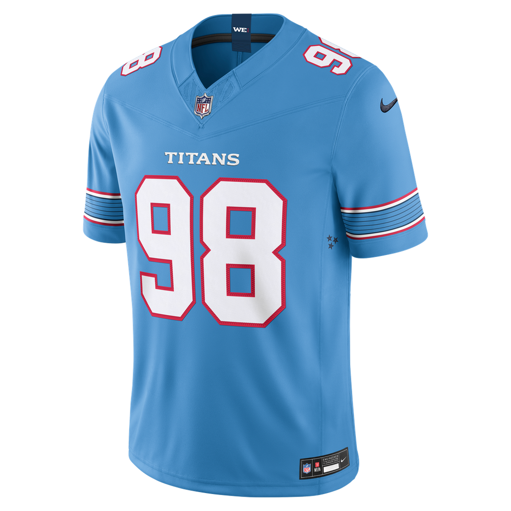 Tennessee Titans Jeffery Simmons Nike Vapor F.U.S.E. Stitched Limited Jersey - White