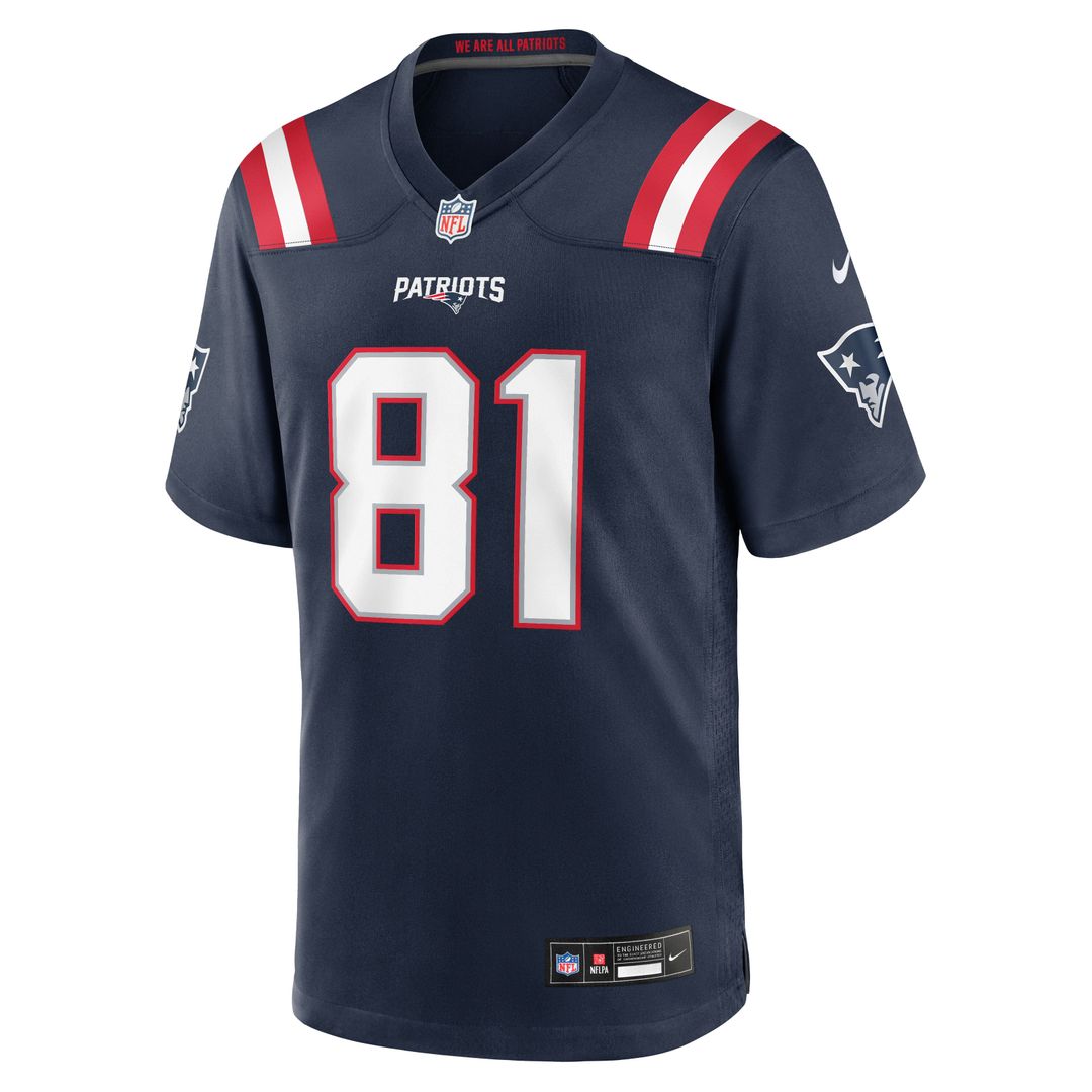 New England Patriots CJ Dippre Nike Team Game Jersey - Navy