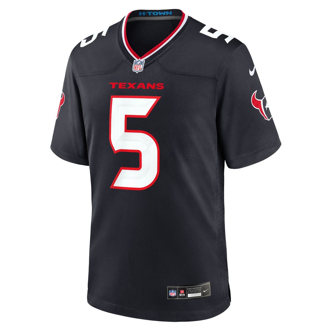 Houston Texans Jalen Pitre Nike Game Jersey - Navy