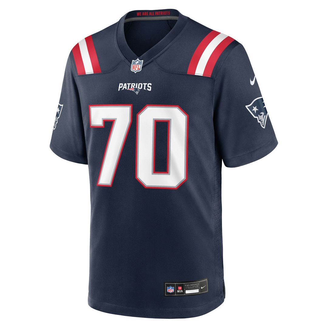 New England Patriots Greg Van Roten Nike Team Game Jersey - Navy