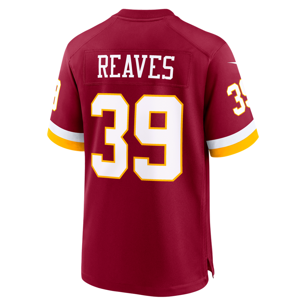 Washington Commanders Jeremy Reaves Nike Game Jersey - Burgundy