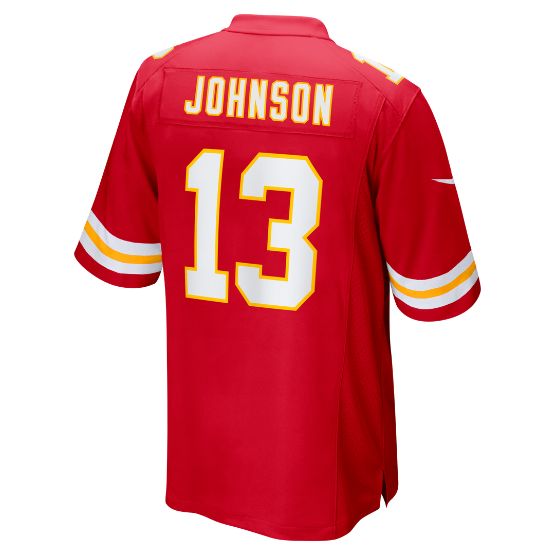 Kansas City Chiefs Nazeeh Johnson Nike Game Player Jersey - Red