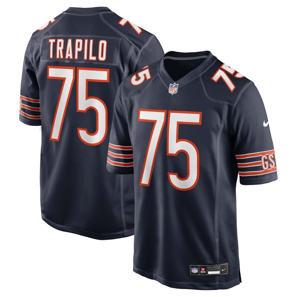Chicago Bears Ozzy Trapilo Nike Team Game Jersey - Navy