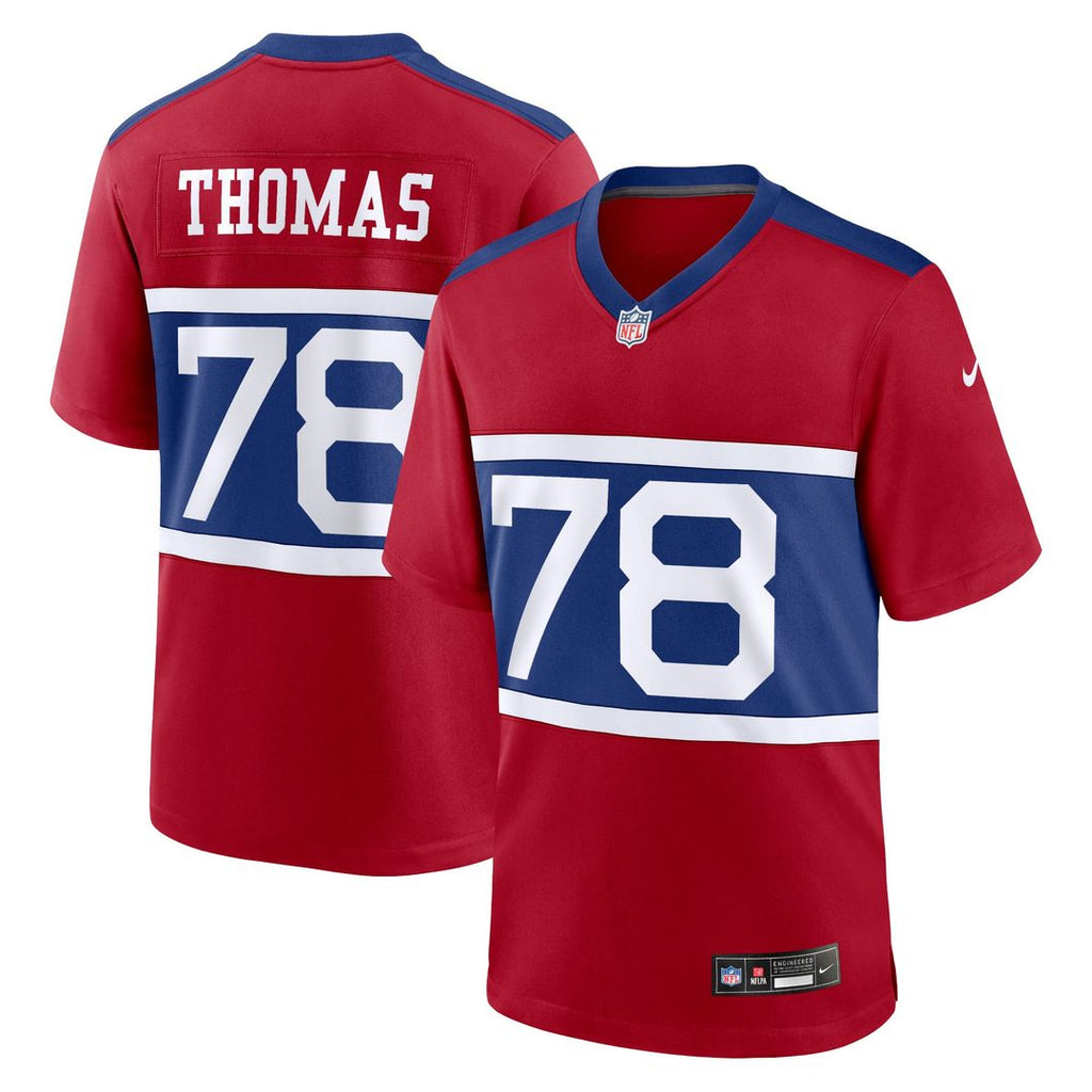 New York Giants Andrew Thomas Nike Alternate Player Game Jersey - Century Red