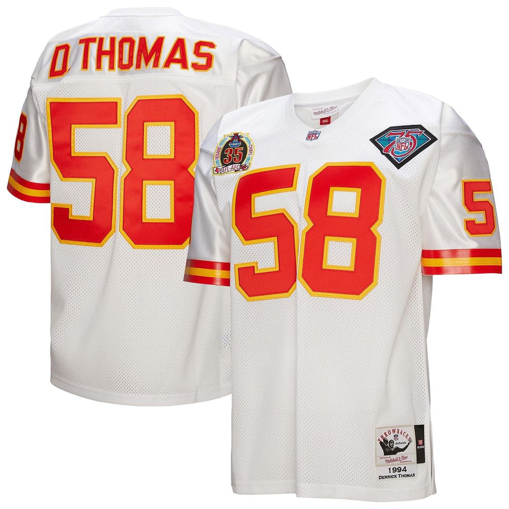 Kansas City Chiefs 1994 Derrick Thomas Mitchell & Ness Authentic Throwback Retired Player Jersey - White
