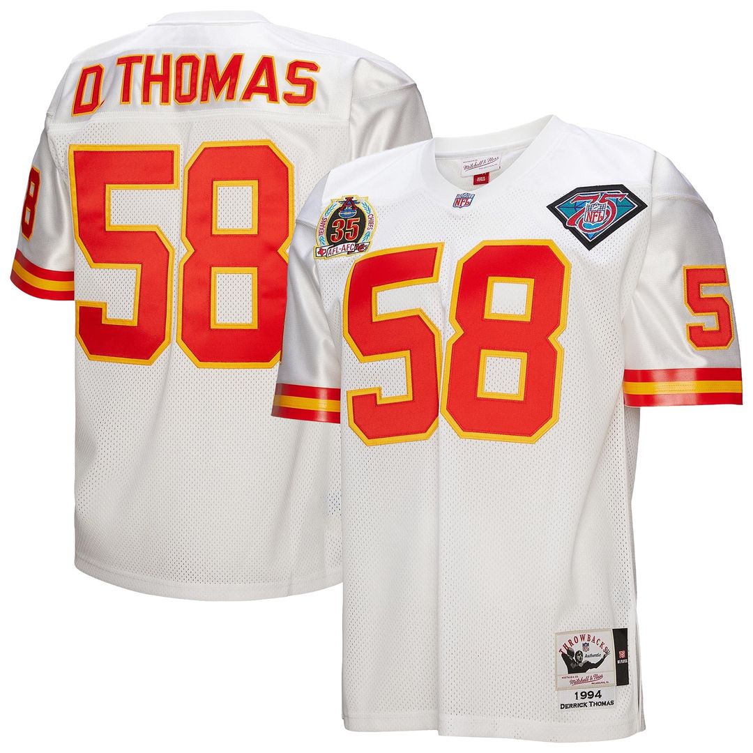 Kansas City Chiefs 1994 Derrick Thomas Mitchell & Ness Authentic Throwback Retired Player Jersey - White