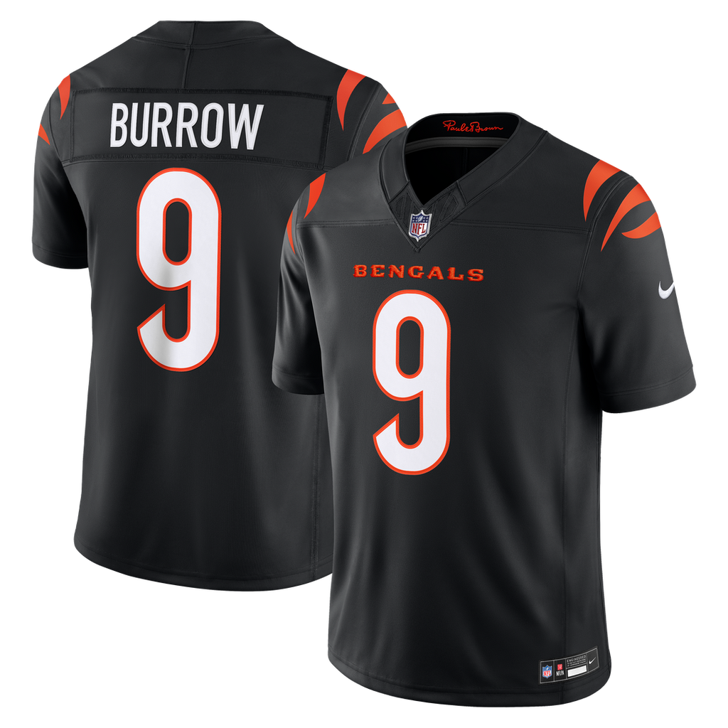 Cincinnati Bengals Joe Burrow Nike Team Vapor F.U.S.E. Stitched Limited Jersey - Black