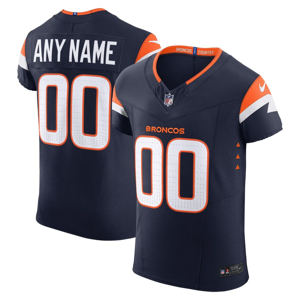 Denver Broncos Nike Team Vapor F.U.S.E. Elite Custom Jersey - Orange