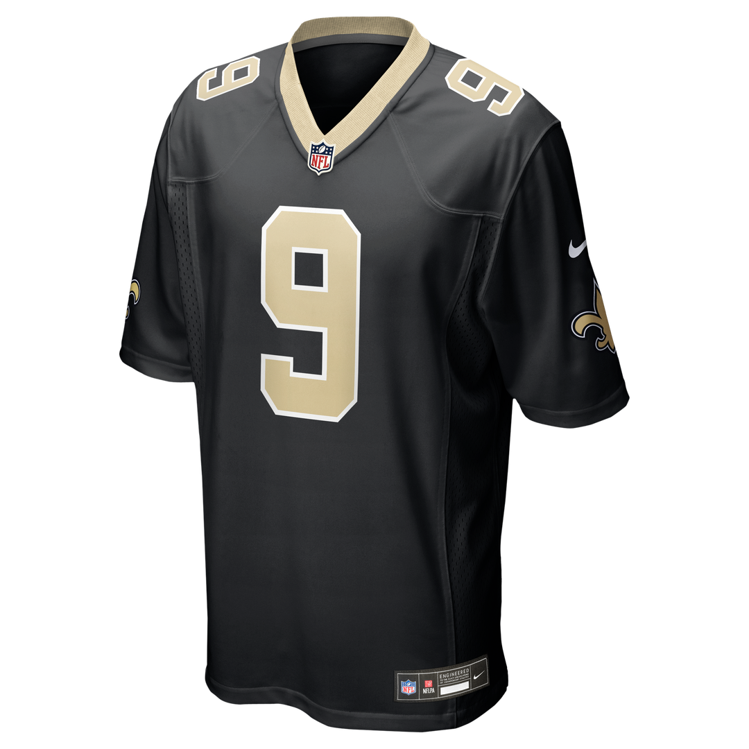 New Orleans Saints Drew Brees Nike Team Game Jersey - Black