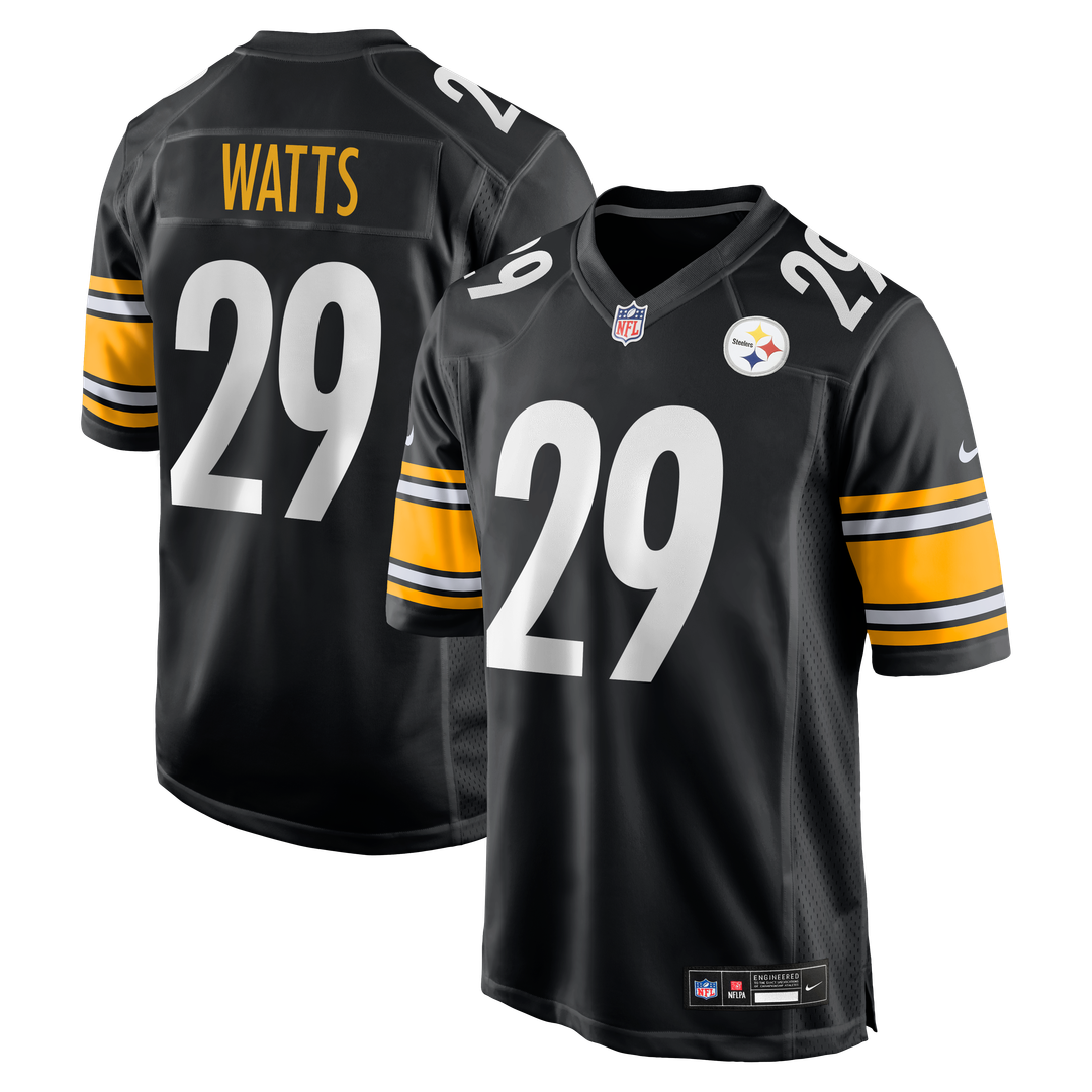 Pittsburgh Steelers Ryan Watts Nike Game Jersey - Black