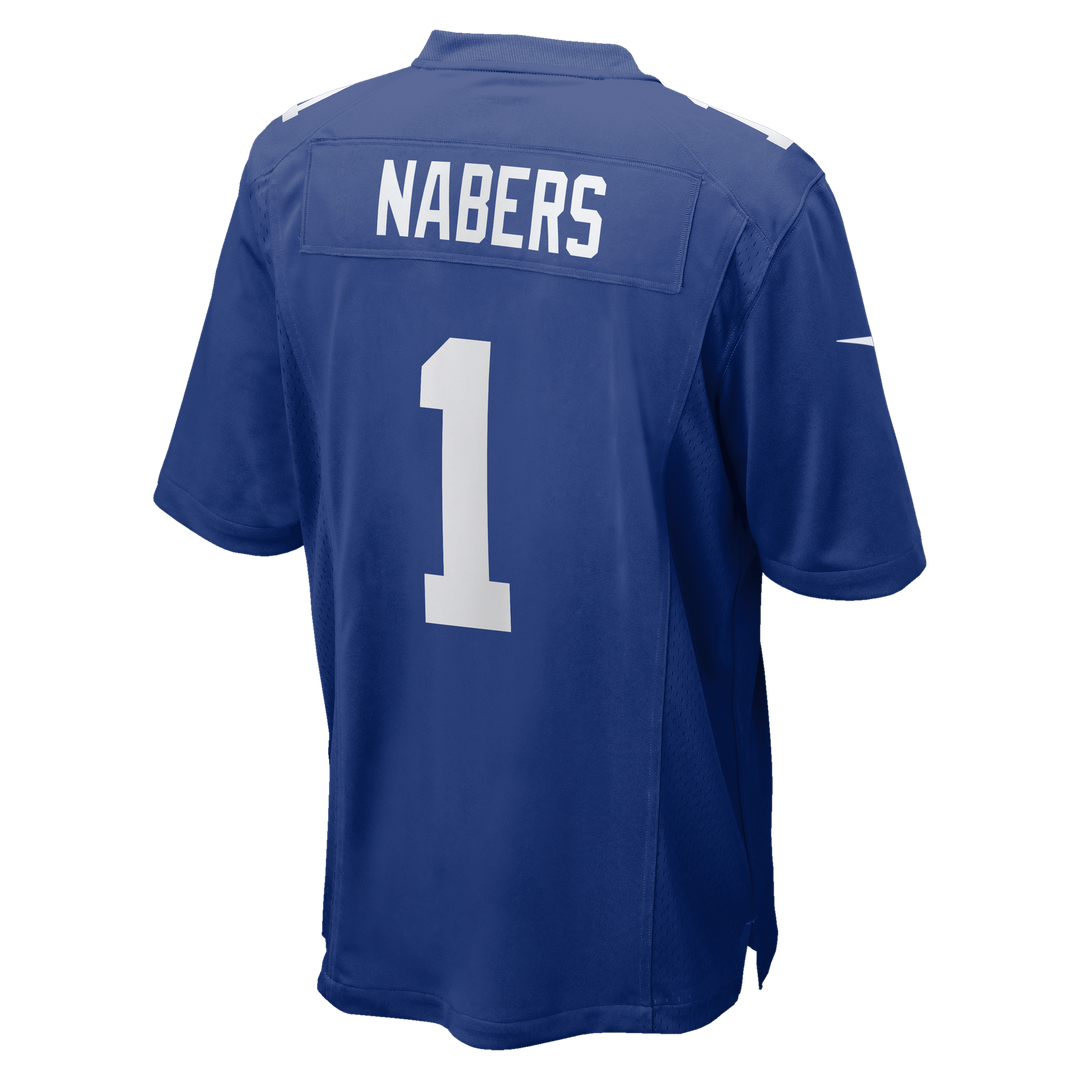 New York Giants Malik Nabers Nike Player Game Jersey - Royal