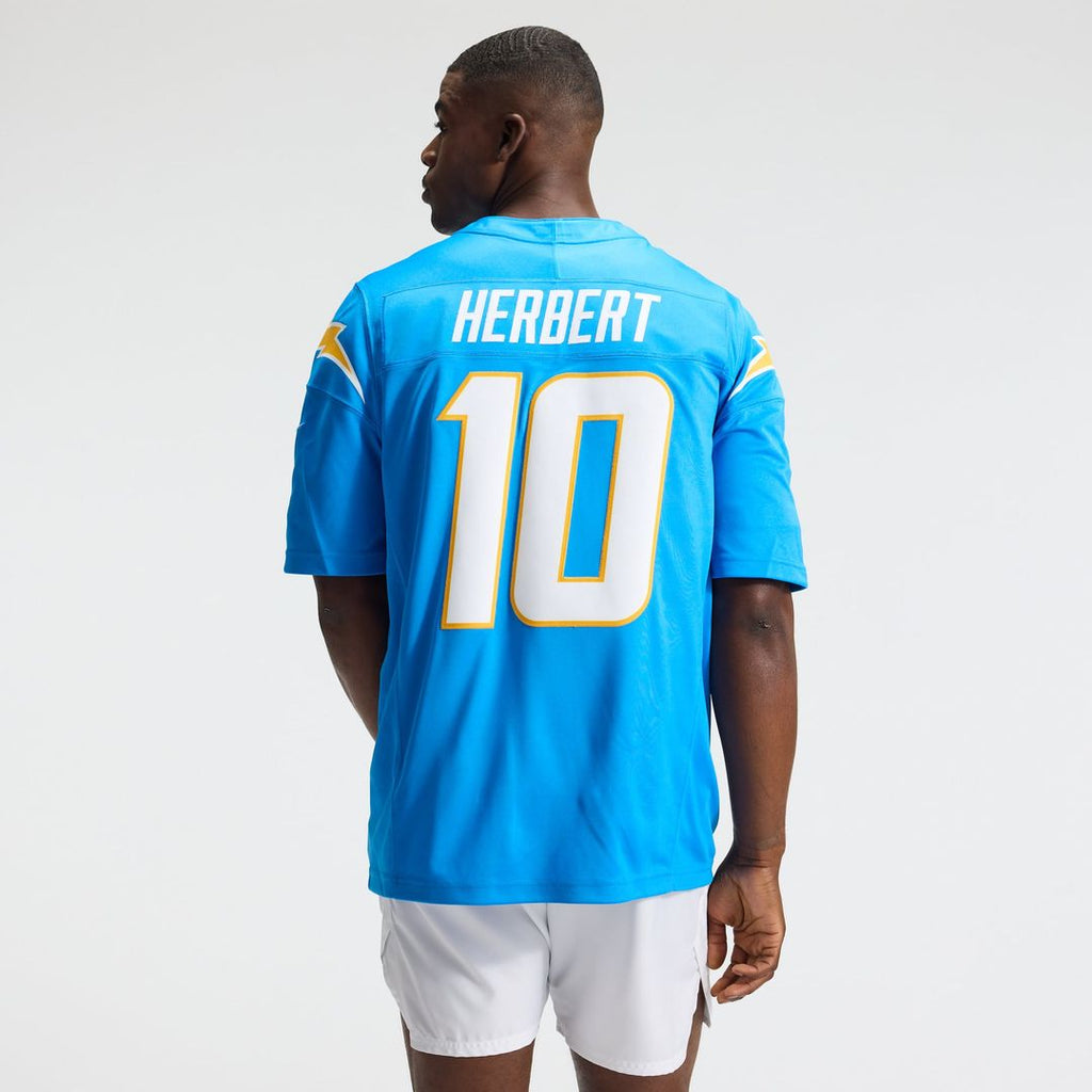 Los Angeles Chargers Justin Herbert Nike Team Vapor F.U.S.E. Stitched Limited Jersey - Powder Blue