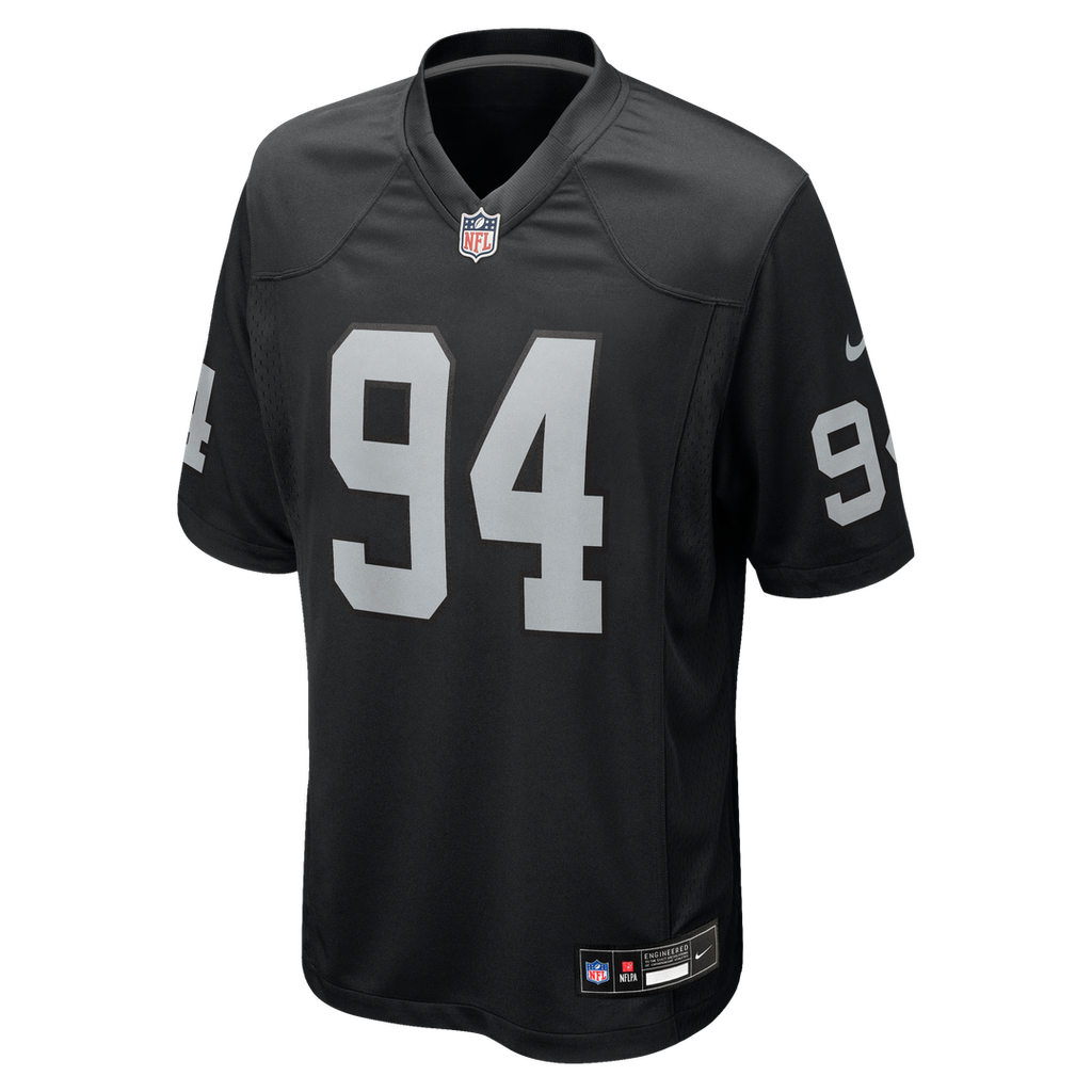 Las Vegas Raiders Christian Wilkins Nike Team Game Jersey - Black