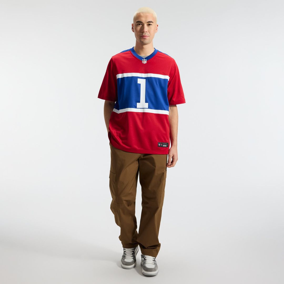 New York Giants Malik Nabers Nike Alternate Game Jersey - Century Red