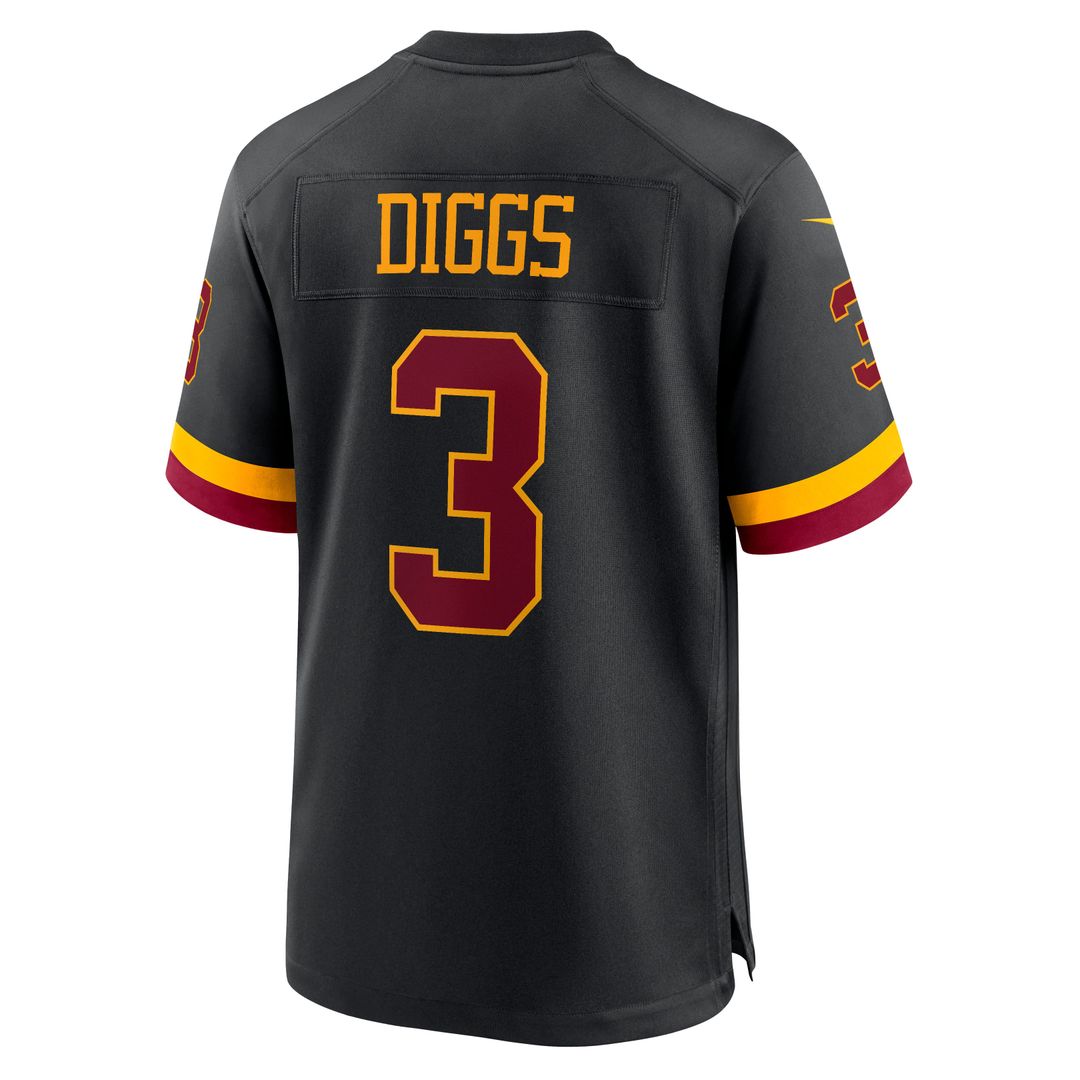 Washington Commanders Stefon Diggs Nike Alternate Game Jersey - Black