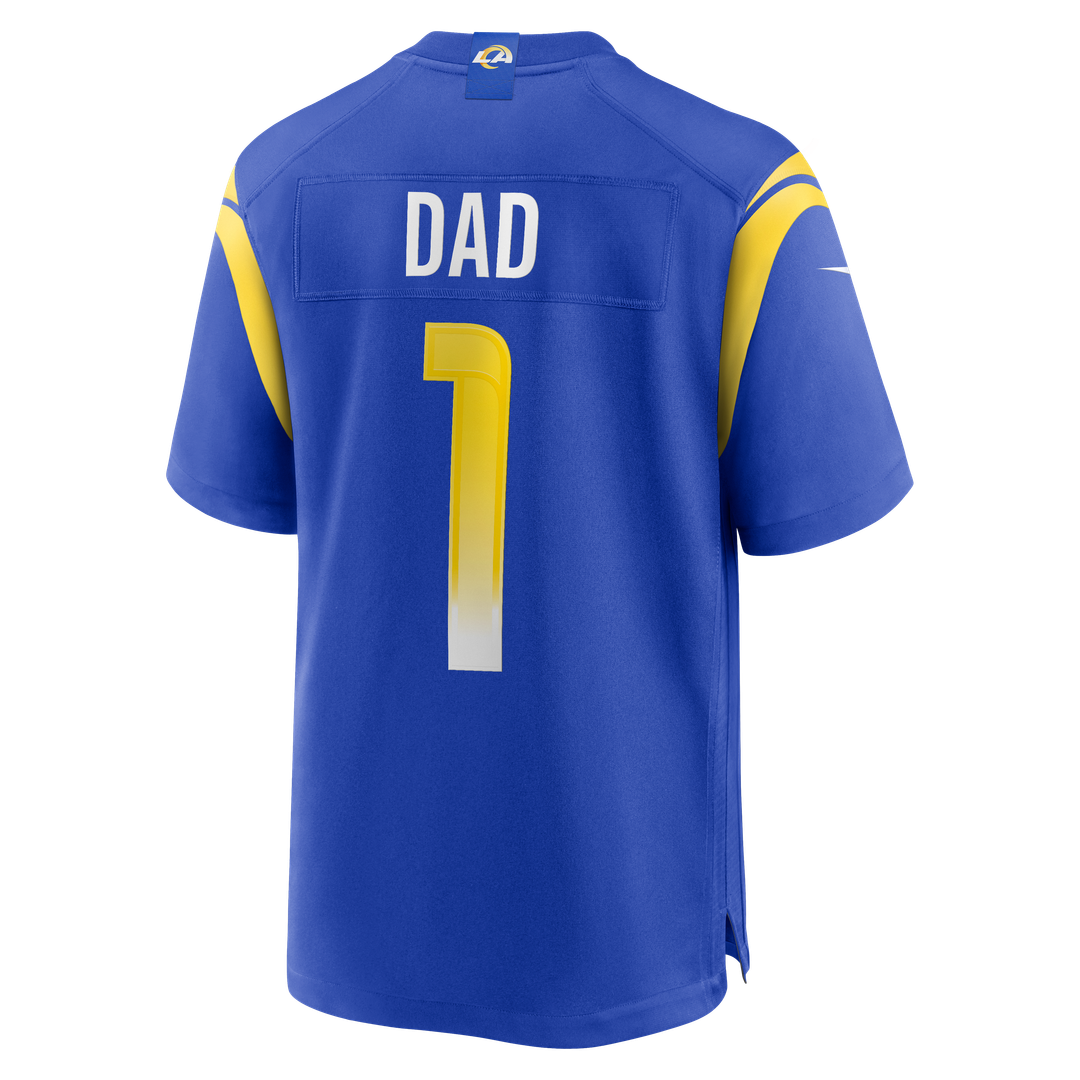 Los Angeles Rams Number 1 Dad Nike Game Jersey - Royal