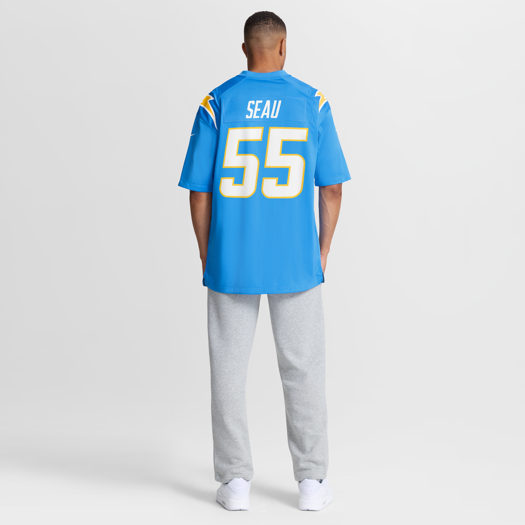 Los Angeles Chargers Junior Seau Nike Game Retired Player Jersey - Powder Blue