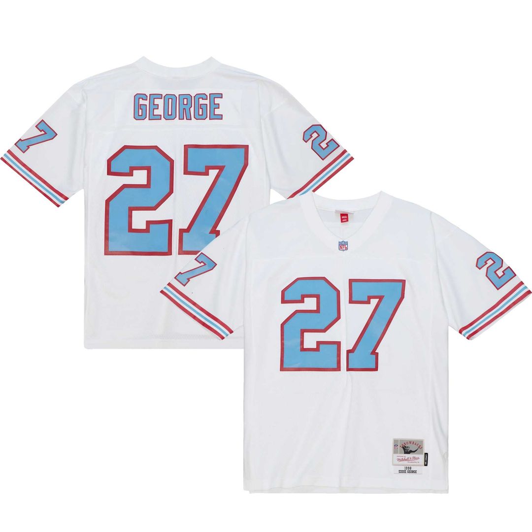 Tennessee Oilers Eddie George Mitchell & Ness Legacy Replica Jersey - White