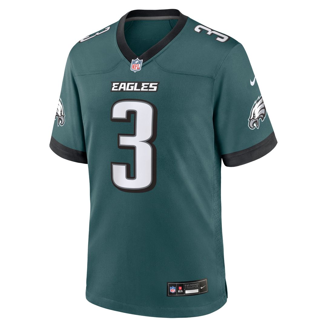 Philadelphia Eagles Nolan Smith Jr. Nike Team Game Jersey - Midnight Green