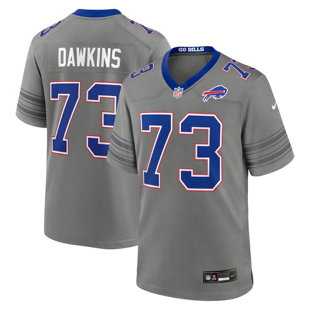 Buffalo Bills Dion Dawkins Nike Nickel City Game Jersey - Gray