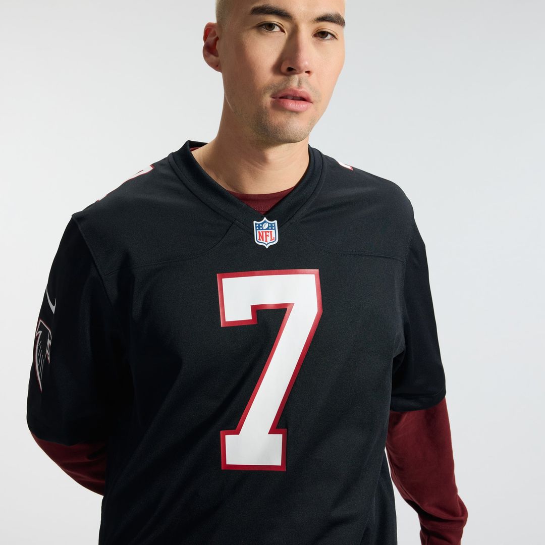 Atlanta Falcons Bijan Robinson Nike Throwback Game Jersey - Black