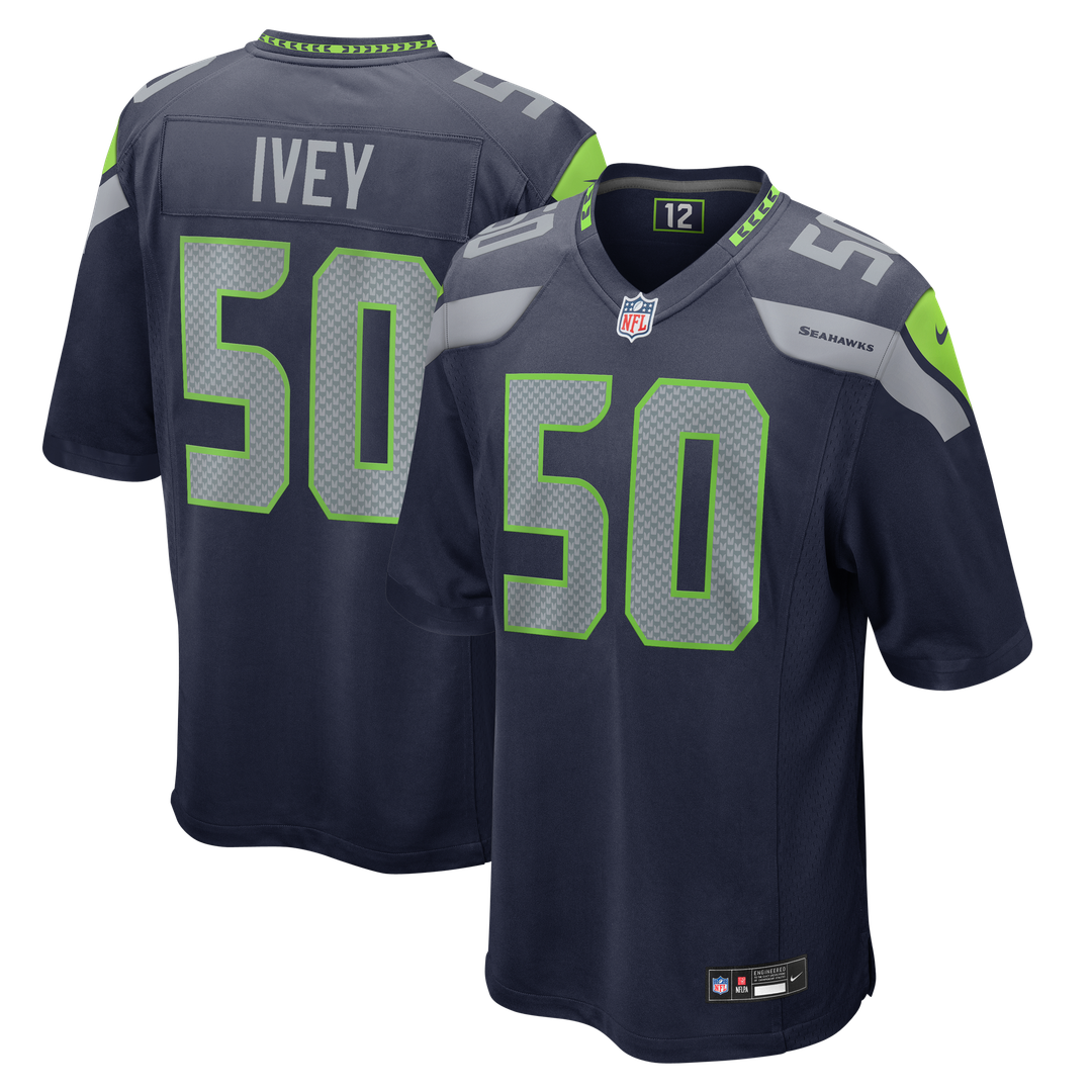 Seattle Seahawks Jared Ivey Nike Team Game Jersey - College Navy