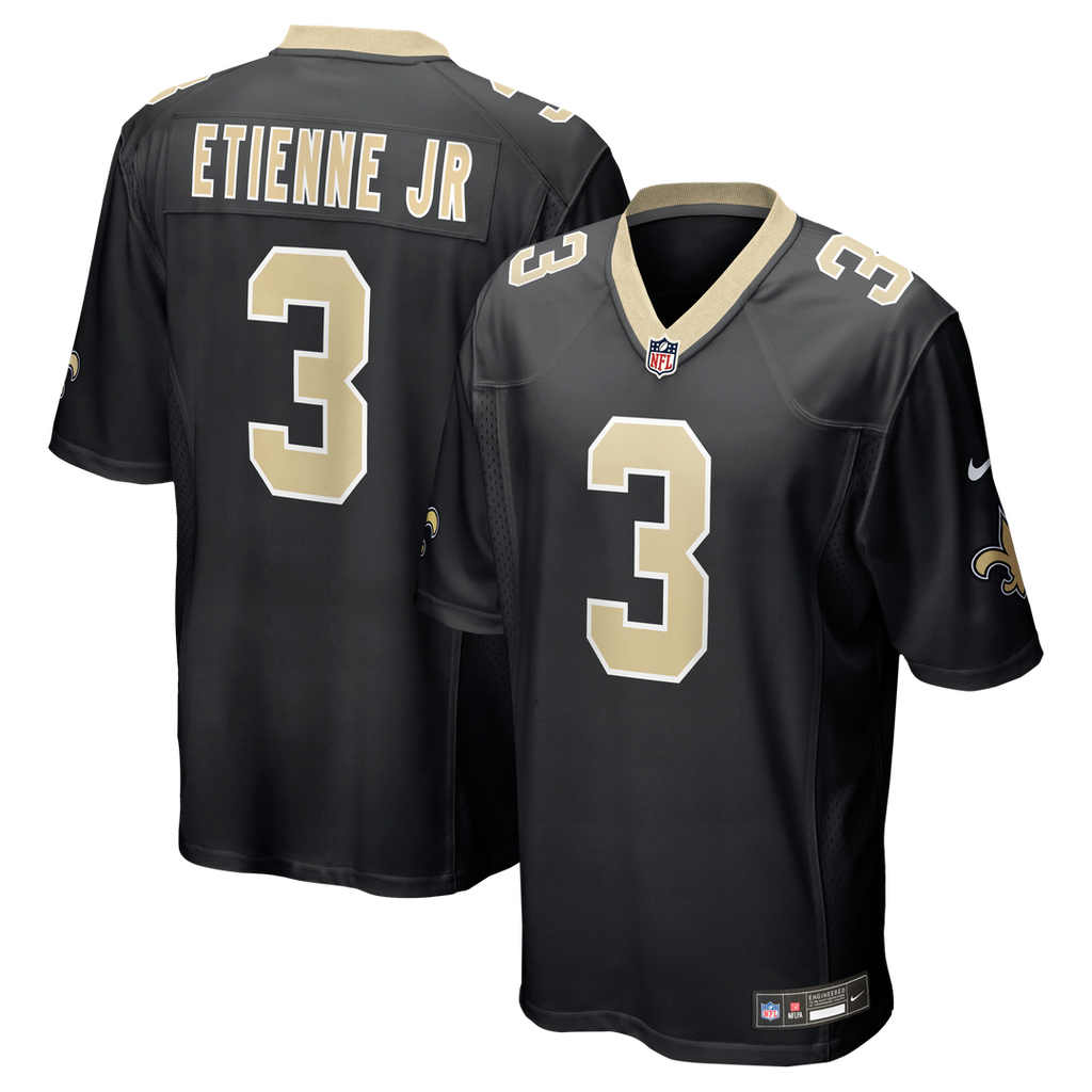 New Orleans Saints Travis Etienne Jr Nike Game Jersey - Black