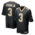 New Orleans Saints Travis Etienne Jr Nike Game Jersey - Black