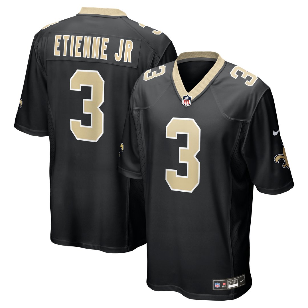 New Orleans Saints Travis Etienne Jr Nike Game Jersey - Black