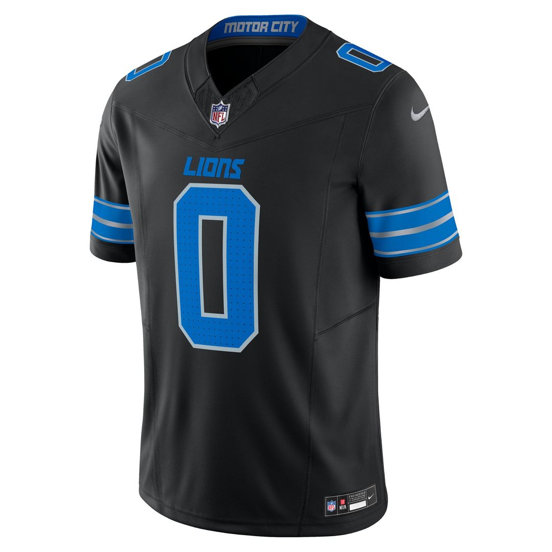 Detroit Lions Jahmyr Gibbs Nike 2nd Alternate Vapor F.U.S.E. Limited Jersey - Black