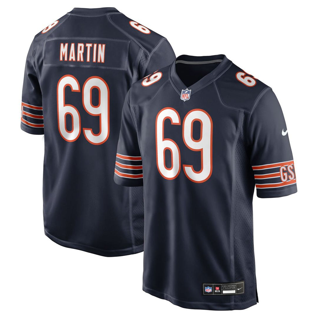 Chicago Bears Jeremiah Martin Nike Team Game Jersey - Navy